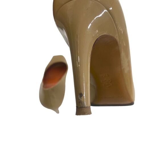 Via Spiga Patent Leather Pumps with Peep Toe - Picture 12 of 15